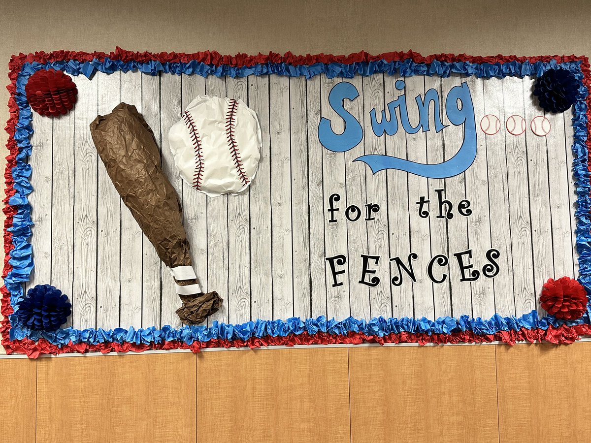 McClureSubTeach's tweet photo. Hey @McClureMarshals , we are so excited to see our bulletin board in the hallway! #baseballready #wearemckinney #mcclure https://t.co/LQ4khBU4Pi