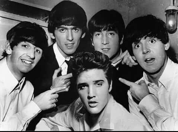 BEATLES PEOPLE: Despite his influence on the group, the band only met Elvis Presley once on 27 August 1965 at his home in Bel Air. There are no recorded images of this meeting.

#Beatles #TheBeatlesGetBack