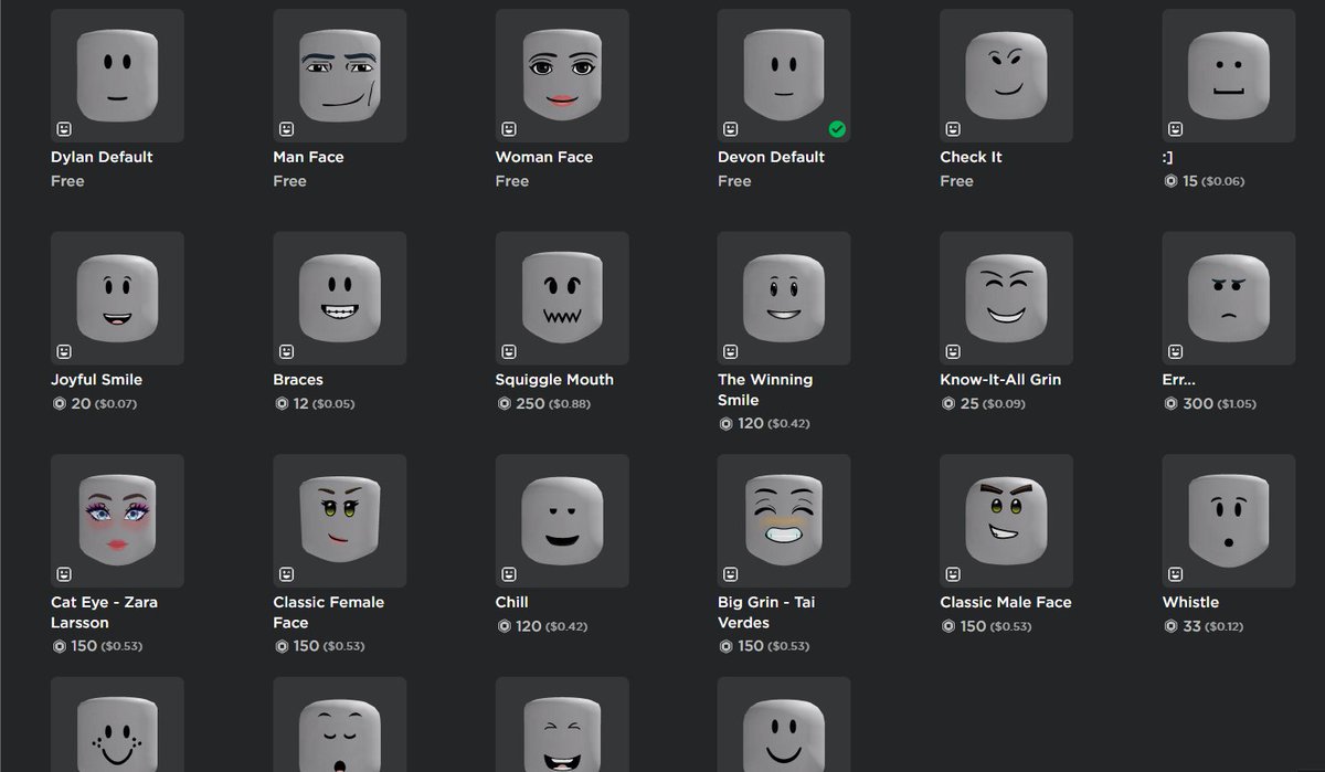 RealM3lted's tweet photo. who at roblox thought this was a good idea?
i want the old faces back, this new stuff sucks 😭
#ROBLOX #RobloxFace #thissucks https://t.co/UsznOuwzlo