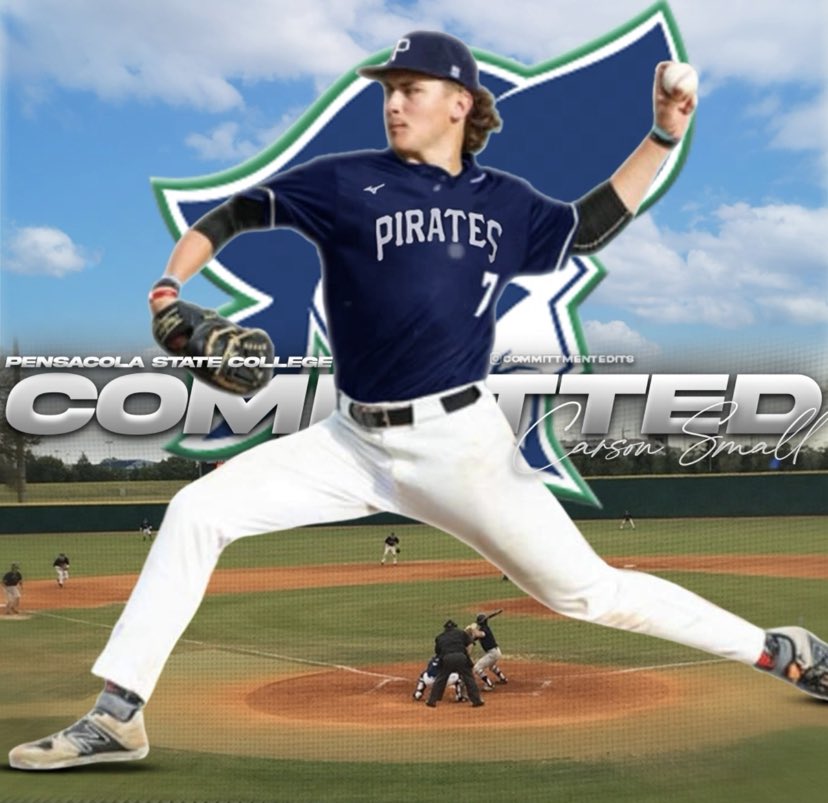 CarsonSmall03's tweet photo. 110% Committed. I want to thank my parents, coaches, and most of all God for getting me to the next level in life and baseball. @drewfrederic96 @PSC_Baseball @hocobaseball @5starnational #jucobandit https://t.co/P9lmLZBfAV