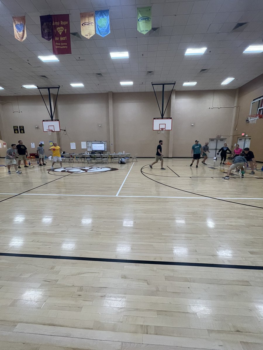 Had a great day getting ready for the new school year by leading a PE PD with <a href="/barrenschools/">Barren Co. Schools</a>