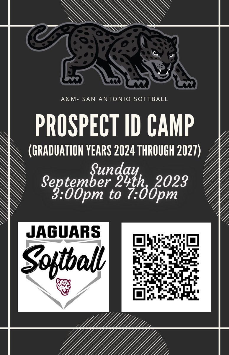 Fall prospect camp coming up in September. Come workout with the jags! @TAMUSASports @coach_NicoleD