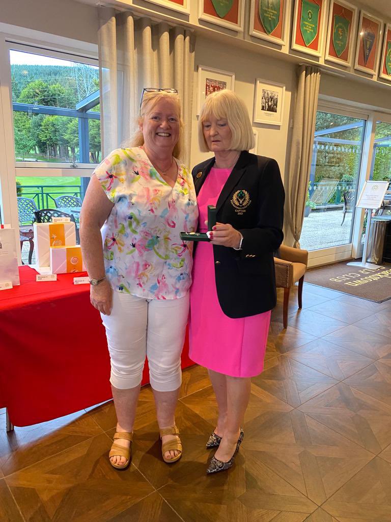 StackstownGC's tweet photo. Congrats to Sylvia Doyle on winning the July medal with a 68 nett⛳️🏌️‍♀️ https://t.co/6uocRcFHp4