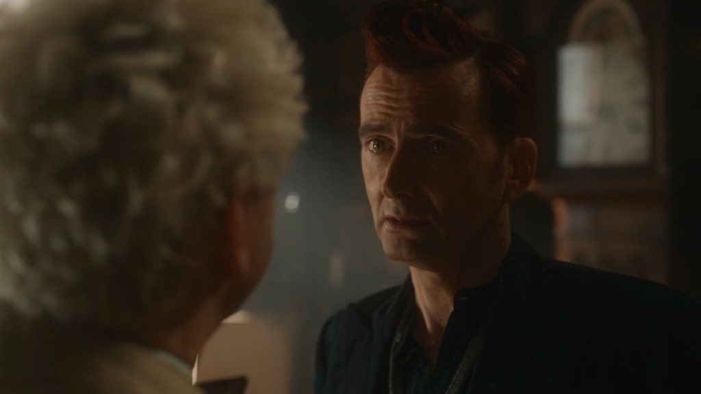 #GoodOmens СПОЙЛЕРЫ 
.
.
.
.
.
.
.
.
.
Блондинки и Дэвид Теннант в кино никогда не бывают счастливы