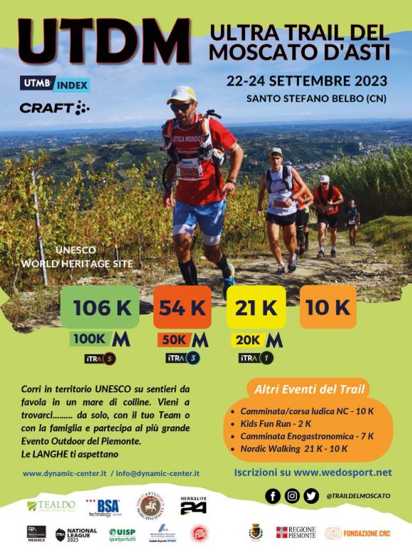 TrailMoscato's tweet photo. #UTDM #ultratraildelmoscato 22 24 settembre 12° edizione s.stefano belbo #gare 106k-54k-21k-10k  #evento #sportivo #beautifulhills  #langhe territorio #Unesco meraviglioso. Vi aspettiamo. iscrizioni: https://t.co/qXxvweyHCi #utmb  #worldserier #qualifier #punti #itra #fidal https://t.co/hIyvMnurG6