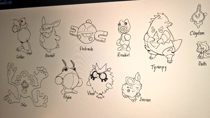 more digital drawing shenanigans as I create ever-more-monsterous pokemon fusions   LIVE NOW! watch.eiffel.art