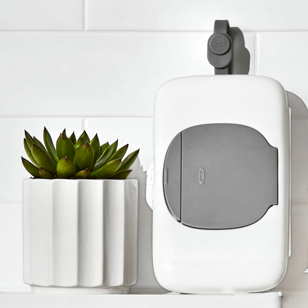 Be prepared for all of life's messes with our On-the-Go Wipes Dispenser!