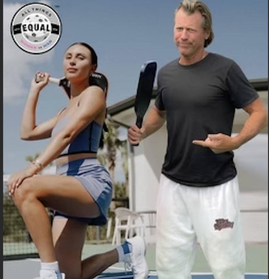 VinceVanP_WPT's tweet photo. Got a big money match coming up against @ParrisTodd... The spirit of Bobby Riggs has possessed me!
#pickleball #battleofthesexes #pickelballmatch #allthingsequal #sports https://t.co/5fareexEKH