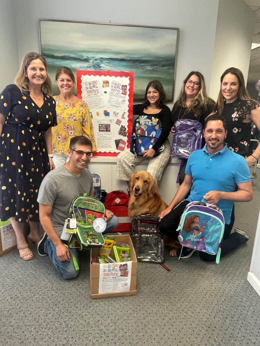 Happy to support the Children's Diagnostic &amp; Treatment Center's annual school supply drive. 600+ backpacks filled with school supplies will soon be distributed to #BrowardCounty children with special healthcare needs. <a href="/CDTC/">Childrens Diagnostic</a> <a href="/cohgov/">City of Hollywood,FL</a> 
#ThankYou #communityimpact