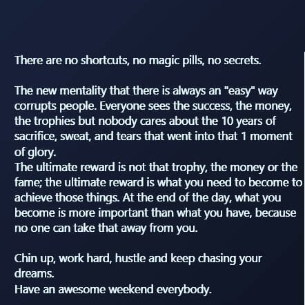 There are no shortcuts #Motivation #awareness #goals
