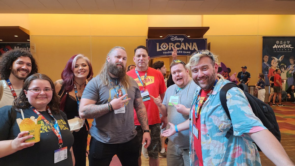 distalsplace's tweet photo. We found the @swoleinitiative crew!  I'm so happy!  Trying to find all our friends at #GenCon2023 !  Where are YOU!? https://t.co/Sp9yuqc3lg