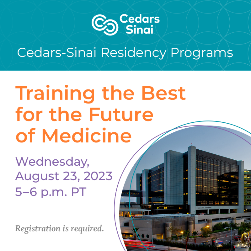 CedarsSinai's tweet photo. Get ready to influence the future of healthcare with us at Cedars-Sinai!

Our training fosters a culture of service, inclusivity, and compassion. Hear directly from our faculty, residents, and leaders, and discover why Cedars-Sinai should be your top choice for medical training.
