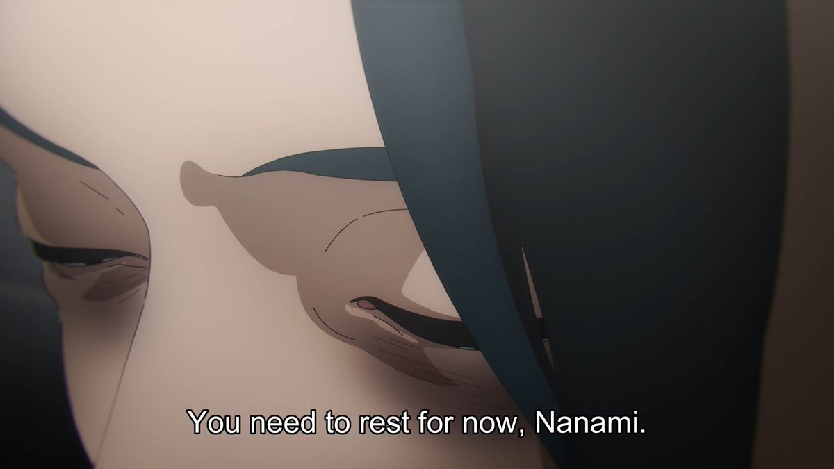 intocurses's tweet photo. no matter how many thinkpieces y'all write abt his character, they won't change the fact that even at his absolute lowest, geto was ALWAYS always prioritizing other people's wellbeing over his own. https://t.co/cTDSzxAdv6