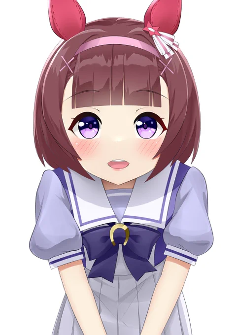 毎日ガチャ99 「わー、本当にきれいに咲いてますね!」 #ウマ娘 #ニシノフラワー