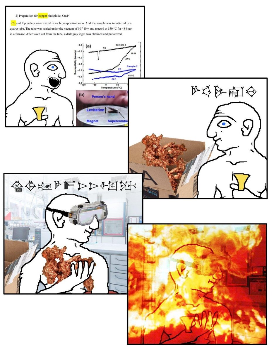 When you came, you said to me: “I will give fine quality LK-99 made from copper.”

You left, but you did not do what you promised me. The sample didn't float! 

You put ingots which were not good before my messenger and said:

“If you want to take them, take them; if you do not