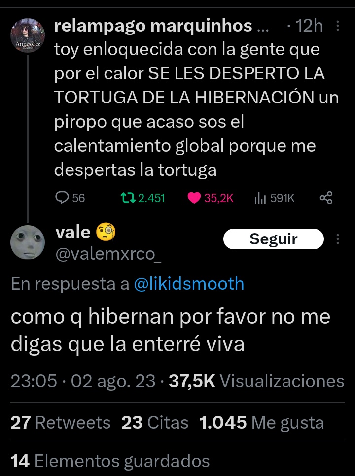 <a href="/ValeValverd/">Valentina</a> Para mi que lo asoció a este capítulo re animalitos en Twitter