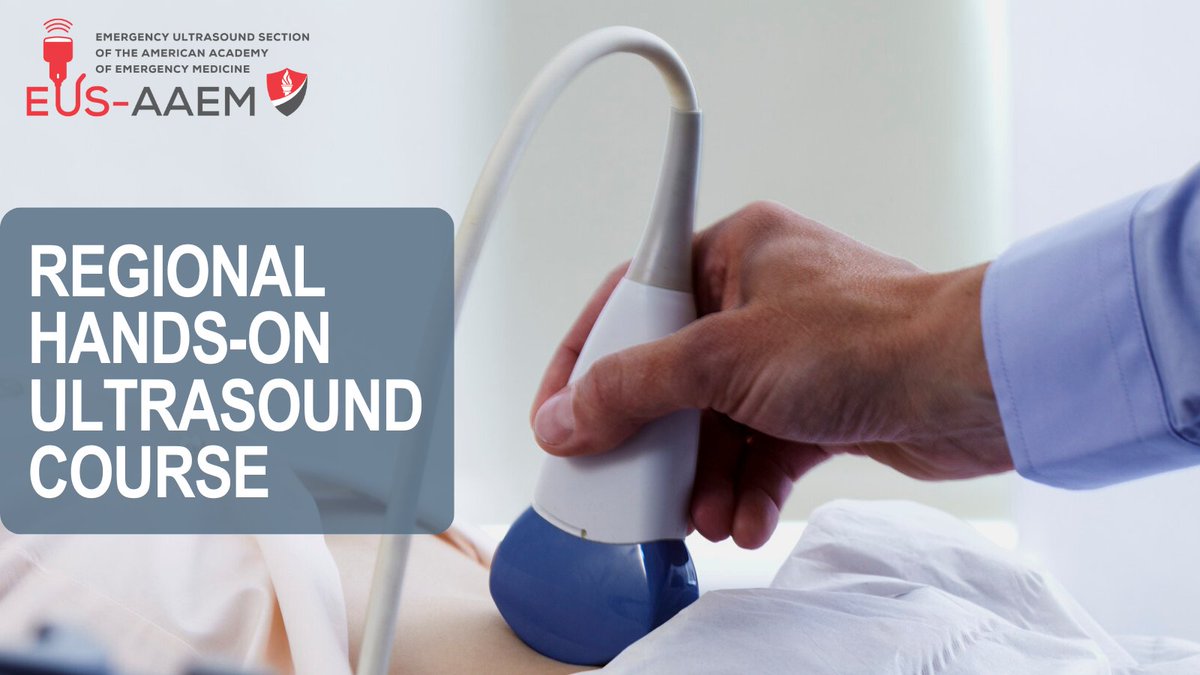 EUS-AAEM presents the ultimate resource for #POCUS education, the Regional Hands-On Ultrasound Course!

Invite our veteran faculty educators to come to your site &amp; teach the fundamentals of point-of-care #ultrasound based on topics you select.

Learn more: bit.ly/3qhrKGA