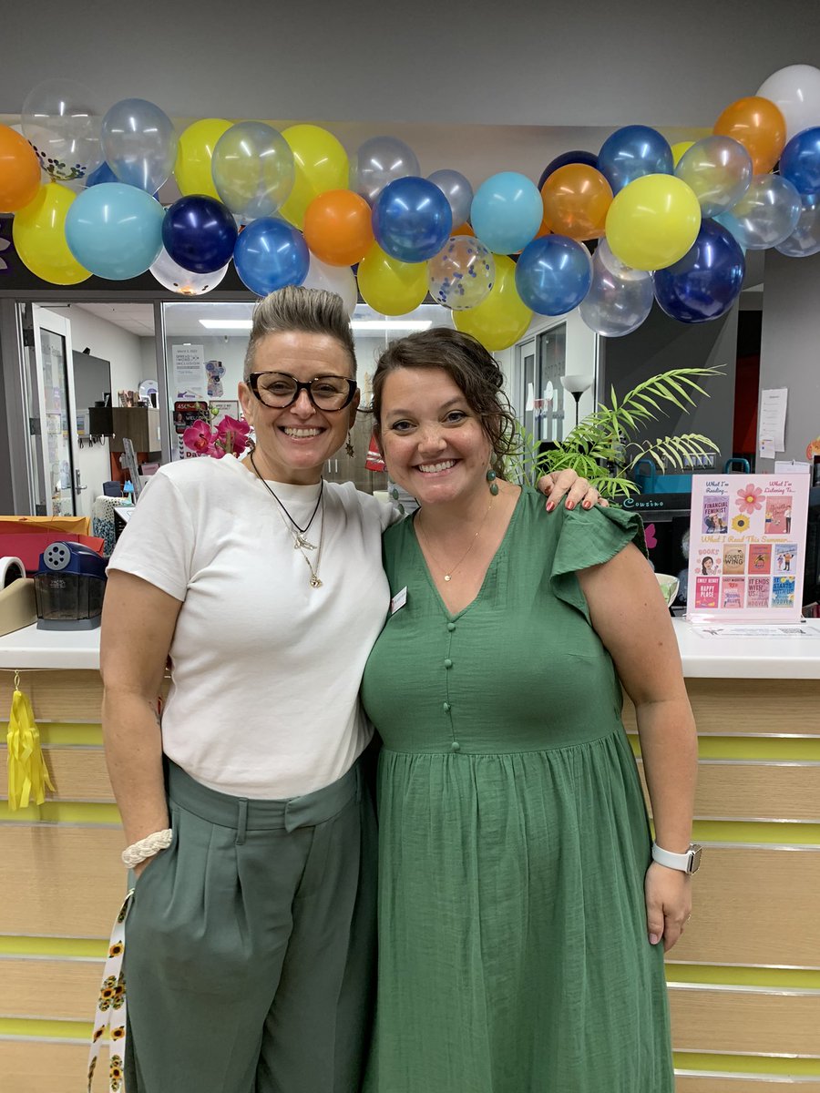 Welcome back CG!! We are so excited to have our Media Center team back together with the addition of a new face! Stop by the desk and say hi anytime 🤩