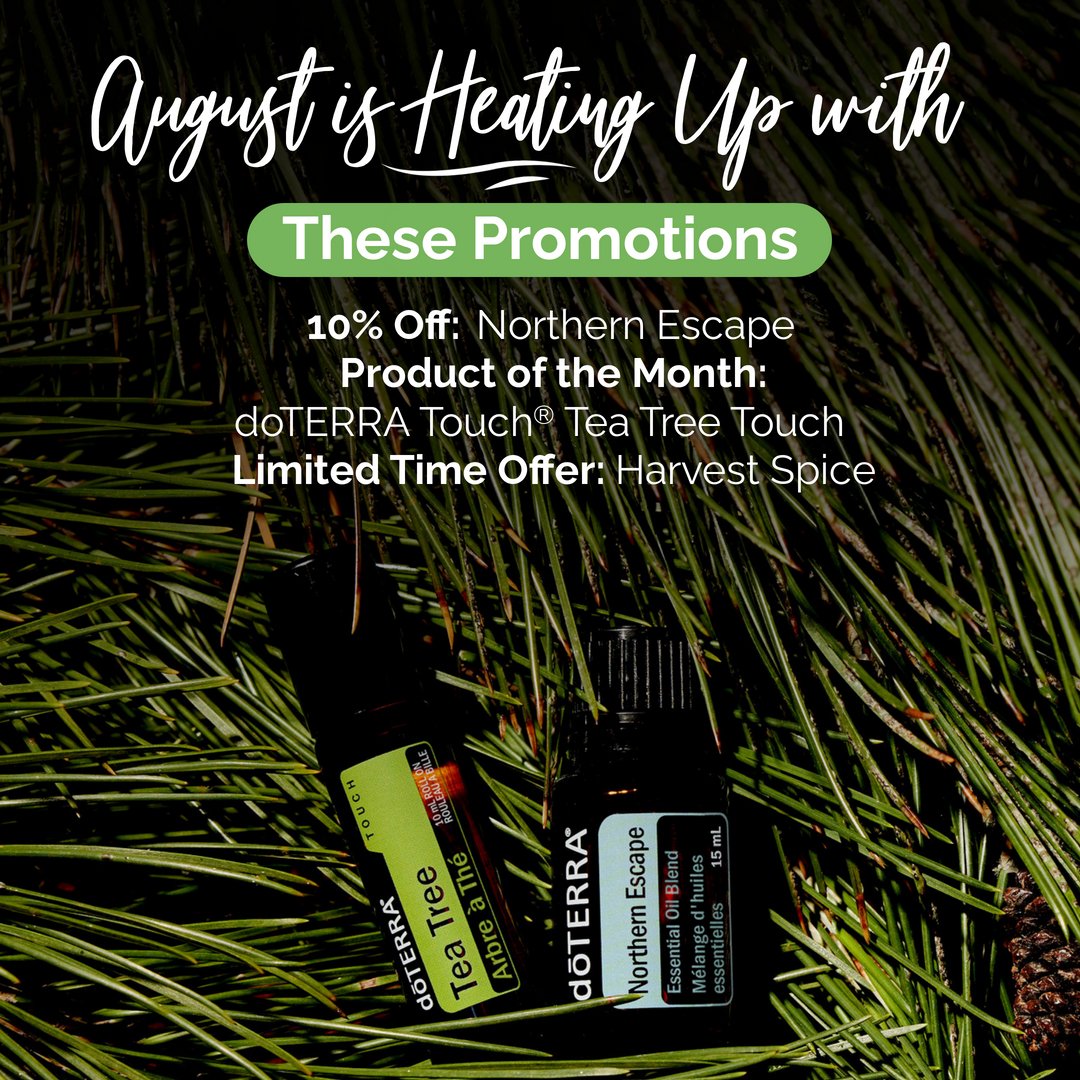 I'm loving Northern Escape and Tea Tree Touch® essential oils for August! They totally capture the spirit of the outdoors #freemembership #essentialoils #doterra rpb.li/b8B 🌿🌳