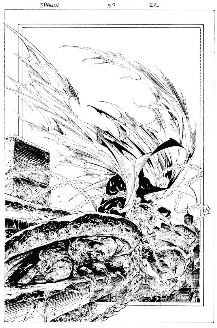 SpawnArchive's tweet photo. "Heaven curses his existence. So does he."

From Spawn #57. Art by @GregCapullo
#Spawn https://t.co/A5IxqyitVl