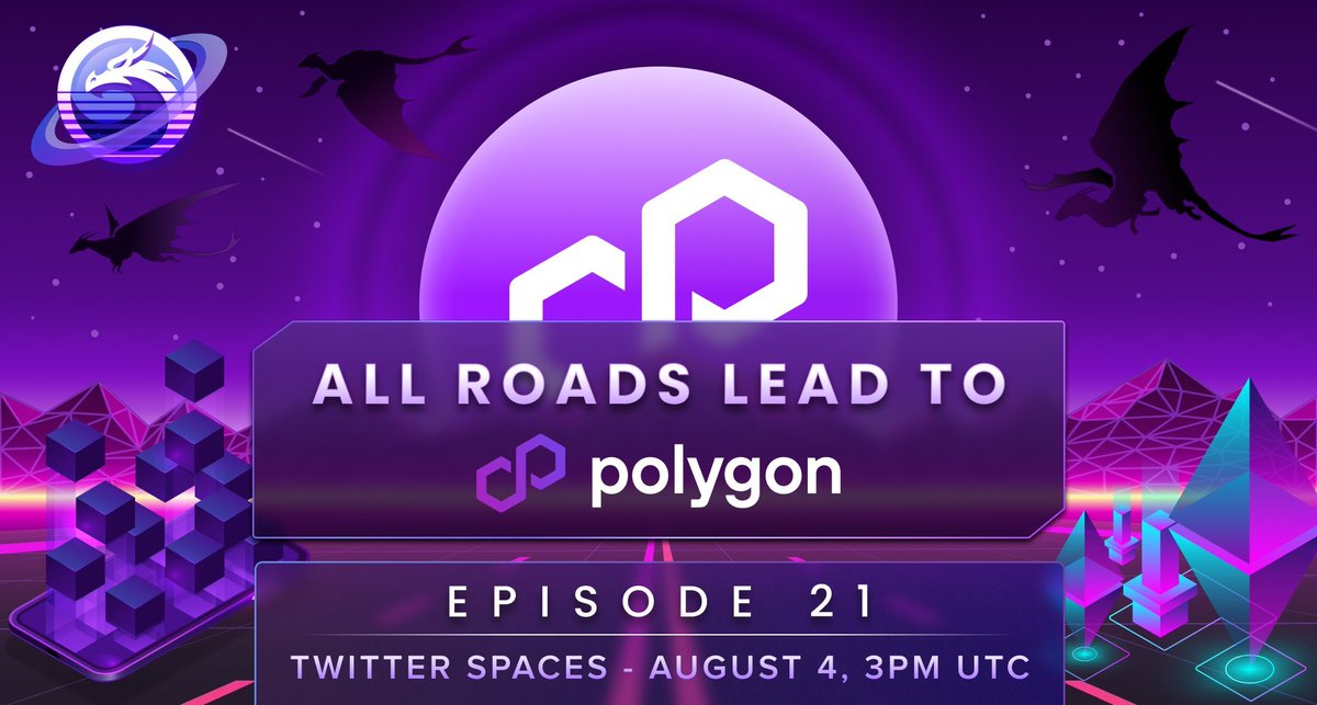 So the countdown continues... less than a day away from All Roads Lead to #Polygon Episode 21! ⏰

We'll also be joined by <a href="/DappRadar/">DappRadar</a>, <a href="/inceptiongame/">Inception</a>, and <a href="/fusyfox/">FUSYFOX 🦊 🚀</a> to talk about #DeFi x #GameFi 👋

🎵 Tune in: x.com/i/spaces/1PlKQ…