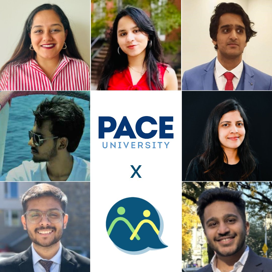 SPEAKHIRE's tweet image. Let&apos;s give a warm welcome to our newest Interns Anshita, Gauri, Akshay, Sai, Nikita, Dhyey, and Pranit! They have been helping our team these past weeks in partnership with @PaceUniversity. #SPEAKHIRE #PACEUniversity