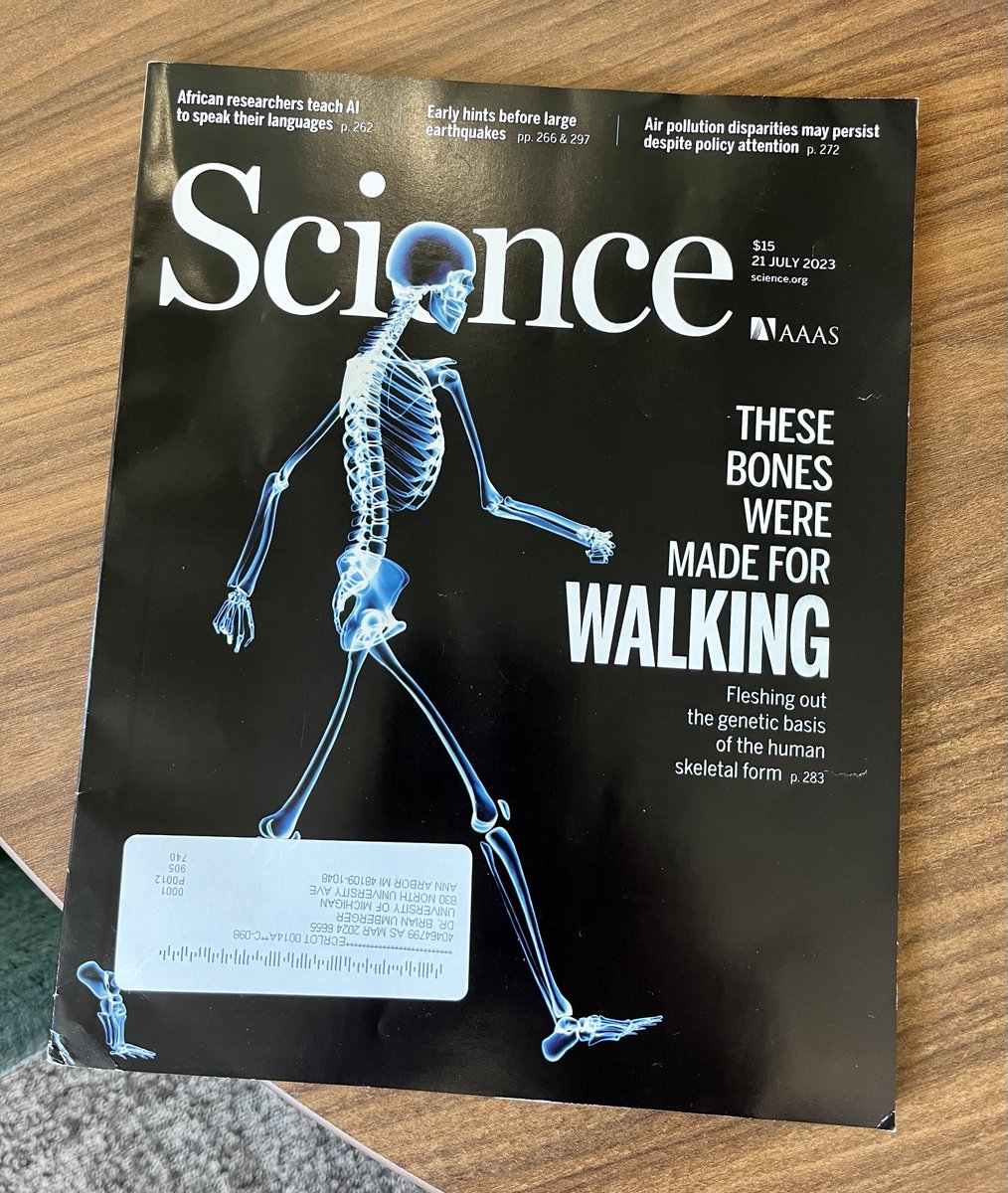 It's not every day that you see something like this on the cover of Science.