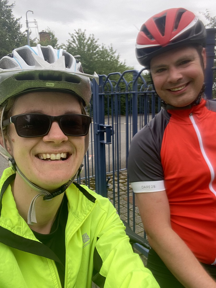 #AHPsActive @WeAHPs active 12 mile cycle this morning accompany my husband on his #CycleToWorkDay