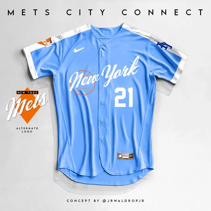JRWaldropJr's tweet photo. @andrewsteeled I like it so much I made it the Mets’ City Connect. Maybe Nike will catch on too. https://t.co/lRA2PDk0Vp