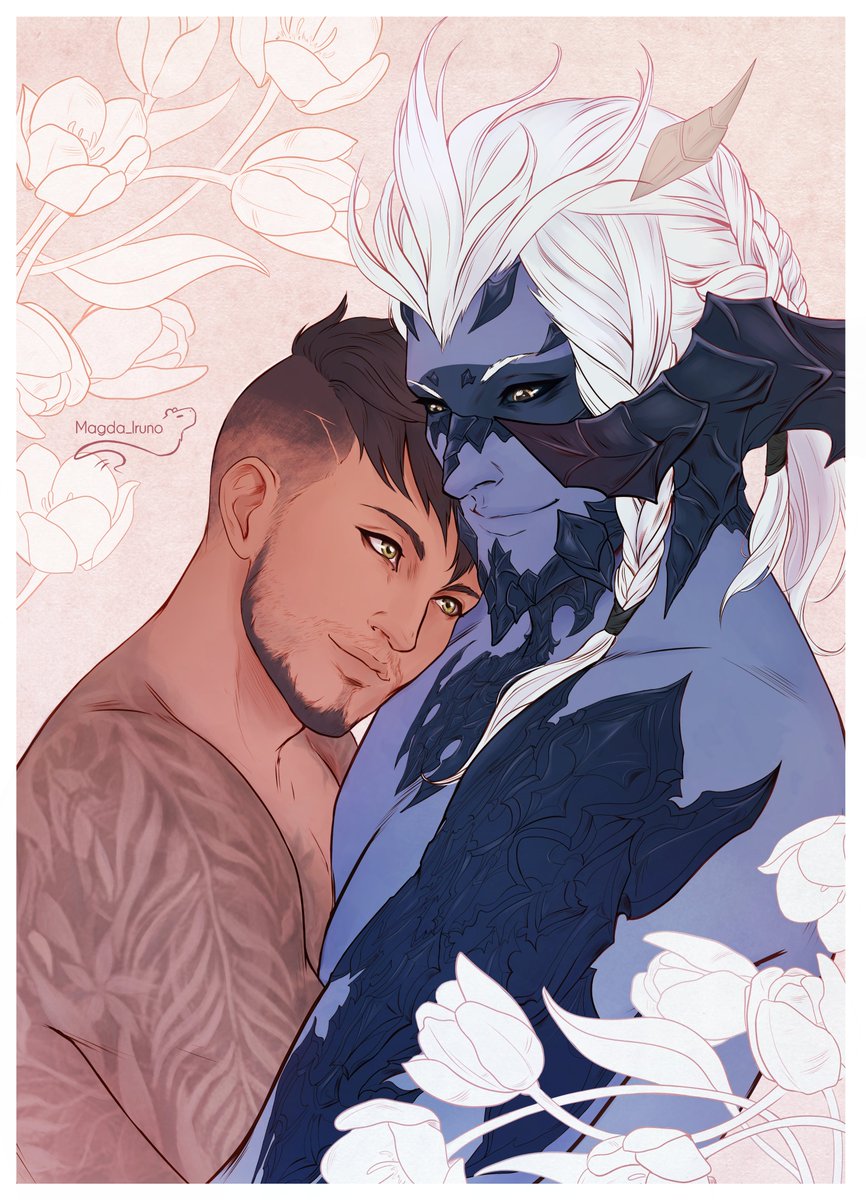 Anders &amp; Aljai - [ FFXIV Commission ]

Cutest couple ever!🌈💗

Thank you <a href="/Leiji68997577/">Estellou</a> !