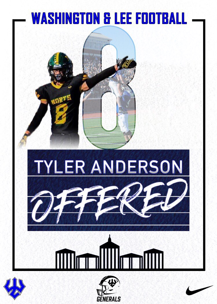 Tyler Anderson (@tyleran33309020) on Twitter photo Thank you <a href="/CoachMGibson/">Malcolm Gibson</a> and the Washington and Lee Coaching Staff! Excited about this outstanding offer! <a href="/Generals_Fball/">GeneralsFootball</a> <a href="/NHLionsFootball/">North Hunterdon HS Football</a> Thank you <a href="/CoachMGibson/">Malcolm Gibson</a> and the Washington and Lee Coaching Staff! Excited about this outstanding offer! <a href="/Generals_Fball/">GeneralsFootball</a> <a href="/NHLionsFootball/">North Hunterdon HS Football</a>