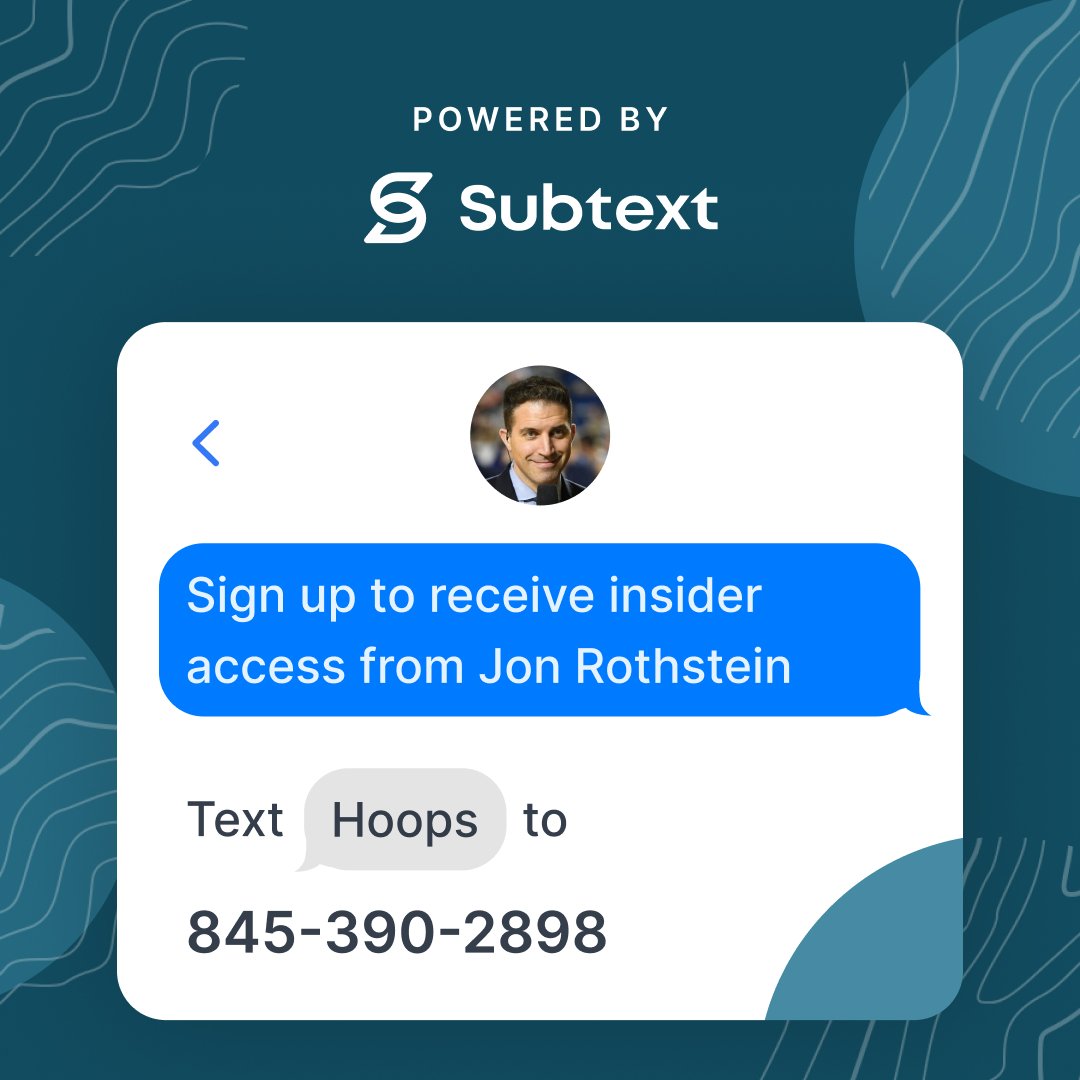 JonRothstein's tweet photo. Have you joined my text community on @joinsubtext?
Sign up for the free trial:
https://t.co/NBiUB43o0o
#SubtextPartner https://t.co/SKYlyKmycs