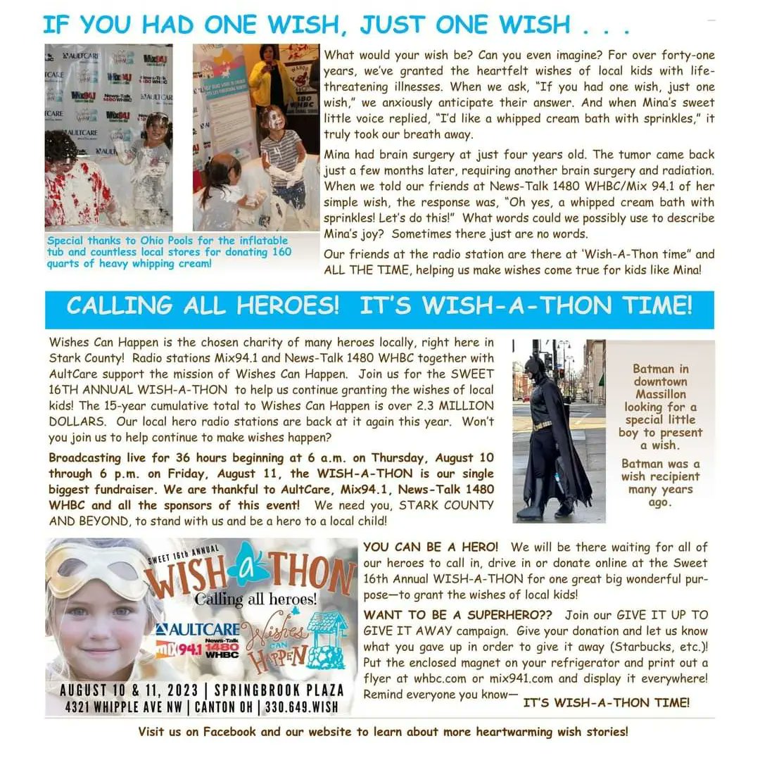 Candice43425628's tweet photo. Kyler is going to be live on the radio for Wishes Can Happen on Fri Aug 11 at 1:40 PM EST. Be sure to tune in to @Mix941Radio &amp; @1480whbc to hear us. We did a prerecorded interview about Kyler's @PowerMorphicon Wish &amp; Leukemia journey which will air during the Wish-a-Thon also. https://t.co/N5wnERh2c1