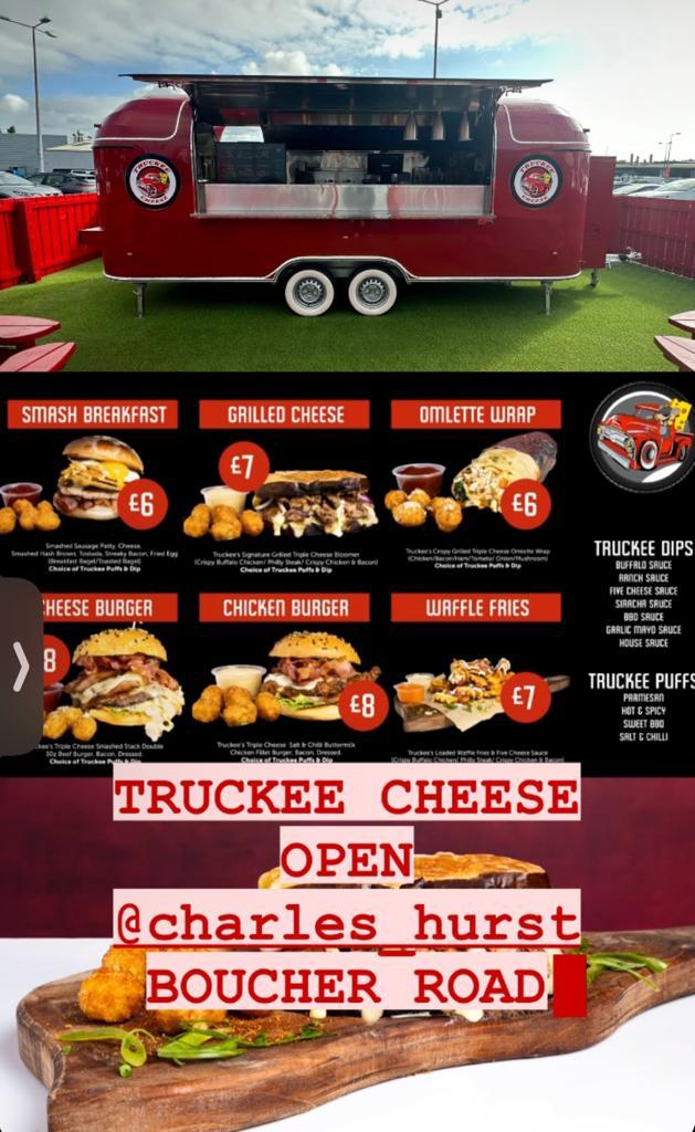 Bolt Deli Belfast (@boltdelibelfast) on Twitter photo Hey all at #BelfastHour.
Have you seen our latest food truck at <a href="/CharlesHurstGRP/">Charles Hurst</a> on #BoucherRoad?
#TruckeeCheese. All meas under £8 and come with our #TruckeePuffs aka cheesy spuds & a dip.
Open 6 days a week 8am - 3pm
#BelfastHour #SocEntNIAwards23 Hey all at #BelfastHour.
Have you seen our latest food truck at <a href="/CharlesHurstGRP/">Charles Hurst</a> on #BoucherRoad?
#TruckeeCheese. All meas under £8 and come with our #TruckeePuffs aka cheesy spuds & a dip.
Open 6 days a week 8am - 3pm
#BelfastHour #SocEntNIAwards23