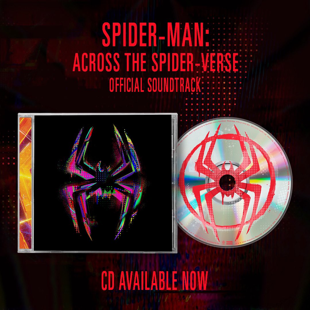 Spider-verse CDs out now! 💿 
Vinyls up next!! 🕷️🕷️🕷️ #metroverse