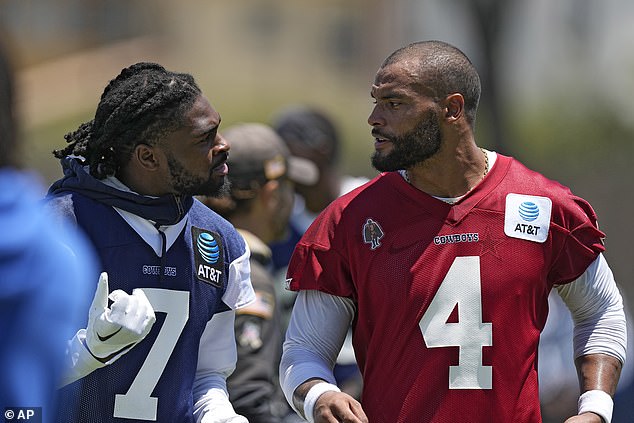 #Cowboys Trevon Diggs was asked about the viral trash talk clip with Dak Prescott, via @calvinwatkins Diggs said: 'Stay out of our business.', when asked about how his comments are perceived by national media. Diggs then added: 'Dak is the leader of our team.' Dak said the…
