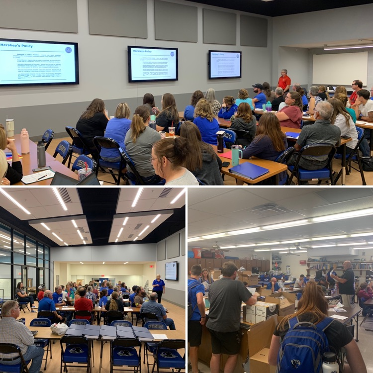HersheyPanthers's tweet photo. PANTHER MOJO!!! Great day of learning and professional development with HPS paraprofessionals and coaches/sponsors. These adults are KEY KOGS in what we do here at HPS!! Also, thank you to Dr. Luke McConnell and KSB Law for presenting to our staff today!!! #PANTHERMOJO https://t.co/yYSITC5tlI