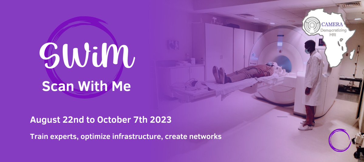 CAMERAAfrica's tweet photo. 📢📢We are excited to announce the 1st SWiM (Scan with Me) Program! Join us for a #Free #CaseBased #HandsOn #Hybrid #MR training designed to upskill MRI techs in LMICs. 🌍
🗓️ Aug 22 - Oct 7, 2023. 
🚀Applications open tomorrow on https://t.co/F2y0jNixBb
@SiemensHealth @circlecvi https://t.co/tk5WCyvDum