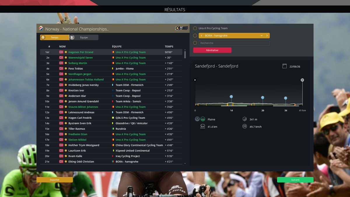 RemiB69500's tweet image. Hagenes prend sa 1e win d&apos;importance !
#PCM2023