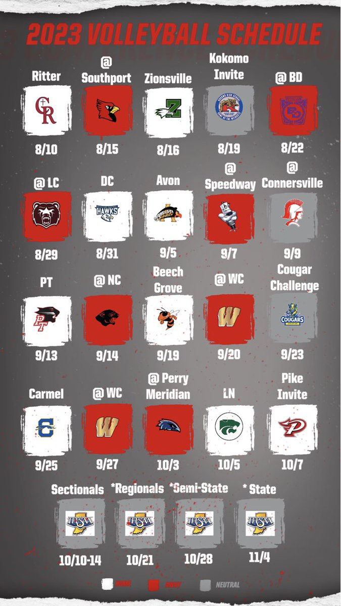 Here’s your 2023 full schedule for Volleyball! Good luck this season, ladies! #PikeRedDevilsRise