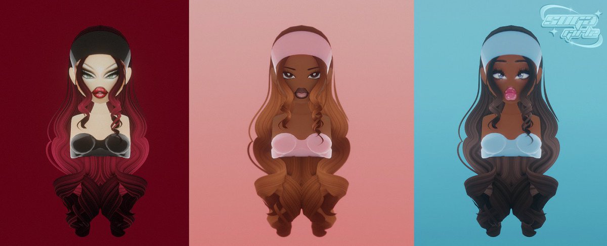 PinkDressNews_'s tweet photo. New hair created by the lovely @chowiru for Suga Girlz!! 🔥😳 I love these SOOO MUCH! @SugaGirlzNews 🩷

#sugagirlz #sugagirlzrblx #dressuptea https://t.co/hm1lkFgfAB