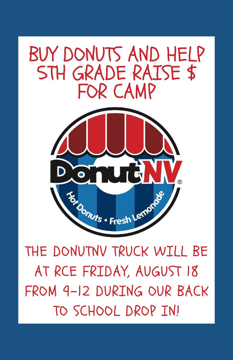 redcedar_ele's tweet photo. "Donut" miss your chance to grab a sweet treat during our Back to School Drop in on August 18! https://t.co/W9hQuLKi8H