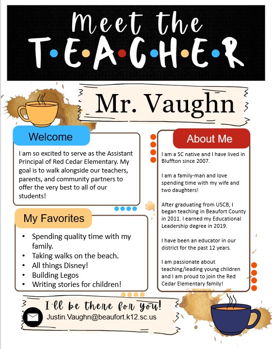 redcedar_ele's tweet photo. Please join us in welcoming the newest member of our administration team, Assistant Principal Justin Vaughn. https://t.co/IKjIznnNoy