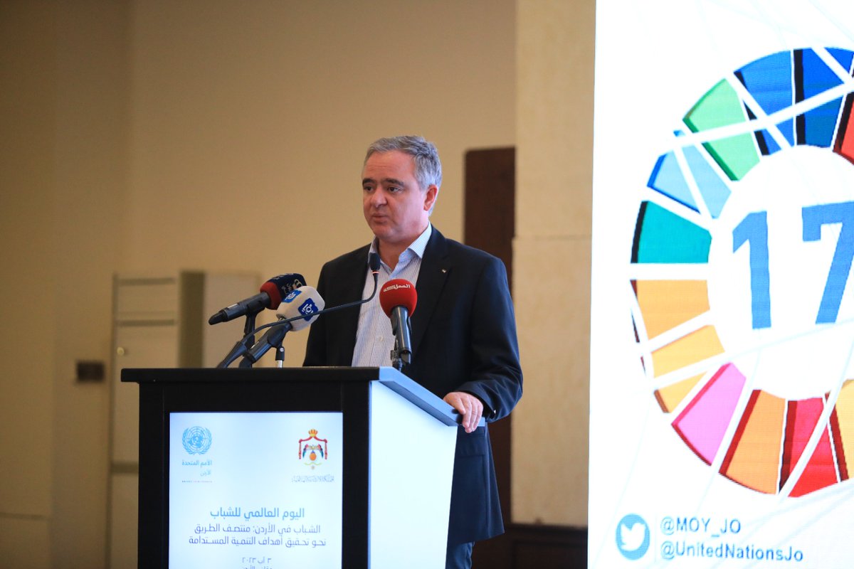 MoY_JO's tweet photo. أقامت وزارة الشباب والأمم المتحدة في الأردن اليوم حوارات الطاولة المستديرة بعنوان "الشباب في الأردن: منتصف الطريق نحو تحقيق أهداف التنمية المستدامة"، احتفالاً باليوم العالمي للشباب.
https://t.co/lPsZ3gs0Cd
 #اليوم_العالمي_للشباب 
 #الشباب_قادة #أهداف_التنمية_المستدامة https://t.co/uEHSabrkCq