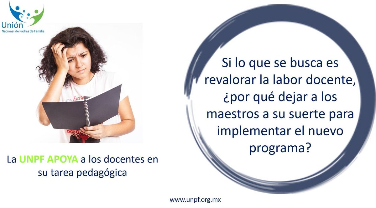 La UNPF exige que alumnos y docentes tengan la oportunidad de aprender. #librosparaaprender