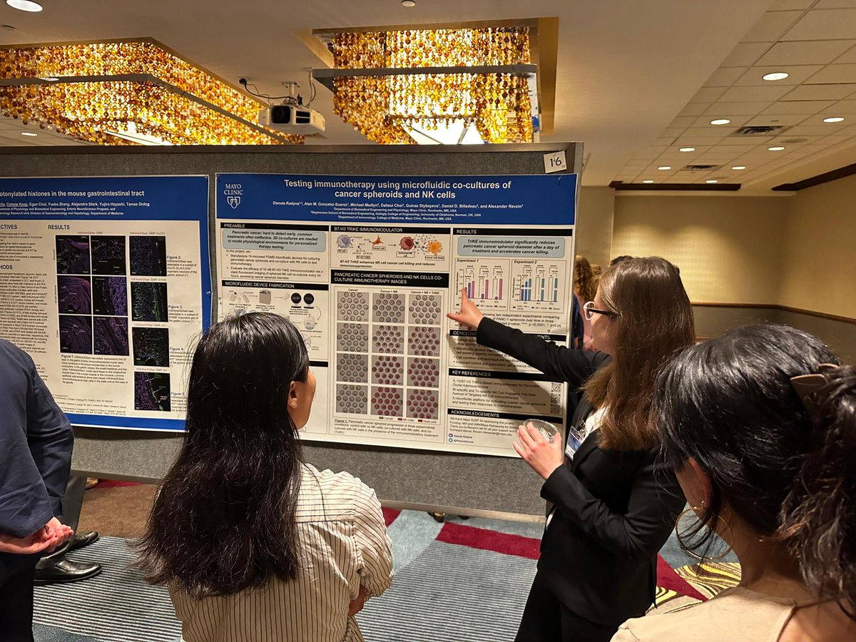RadynaDanuta's tweet photo. Mayo Clinic SURF poster session! I had a lot of fun discussing my summer research with fellow scientists. It was an awesome experience! So sad to leave Mayo Clinic. https://t.co/JfxSCYMhau