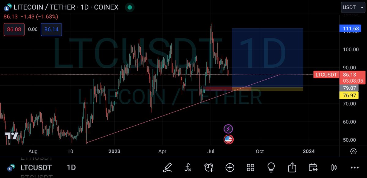 blames123's tweet photo. @ViaBTC I just analyze $LTC on @tradingview, I'm trying it on @coinexcom because the halving should cause bullish movements sooner or later.
#ViaLTC #ViaBTC
@Nurse_Rancho @ViaBTC https://t.co/x3wMbrS9F0