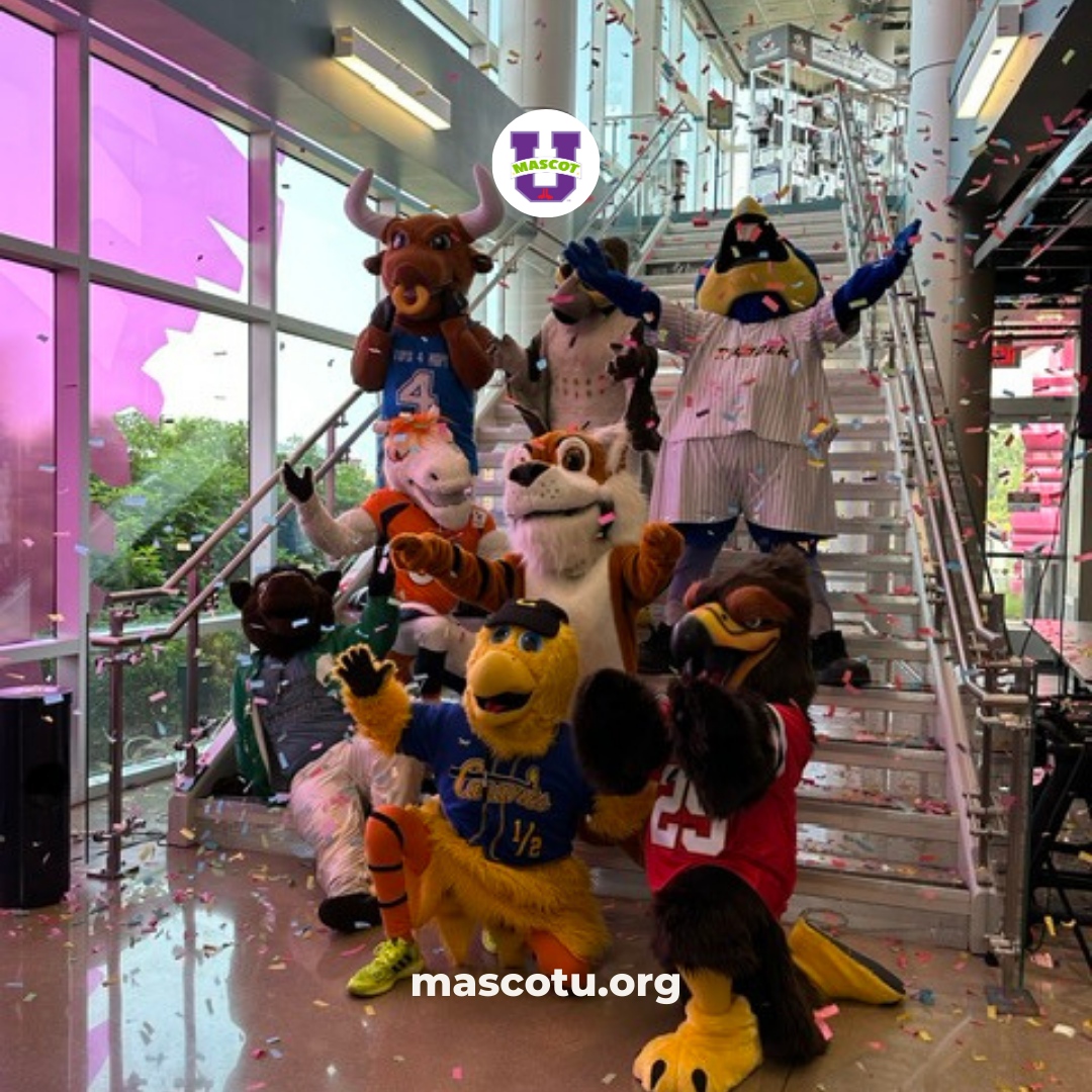 MascotUmtg's tweet photo. When you realize you're not just in a costume, but a part of the story! Thanks to #MascotULive2023 for the endless inspiration. #MoreThanAMascot https://t.co/GqPtCl1LDP