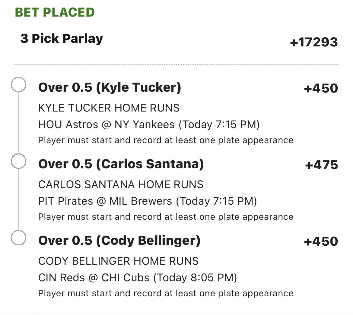 portman7387's tweet photo. HR lotto for tonight 

More plays at https://t.co/SyBajPV8ir https://t.co/nbnenMMIhn