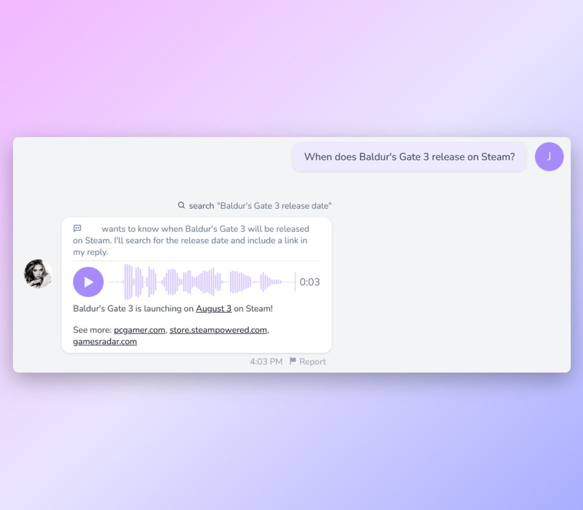 YourHanaAI's tweet photo. This only applies to the web chat interface, not external platforms like Telegram, and is only available for Trailblazer subscribers and up. Here's a preview: https://t.co/piSkUxLaSu
